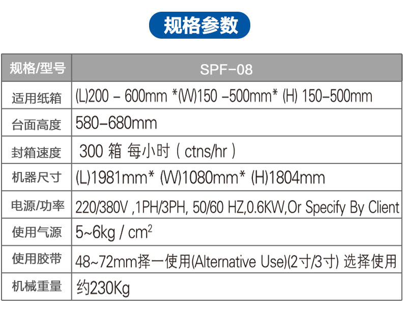 全自動折蓋封箱機NP00-08